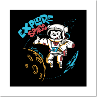 Teddy Bear Astronaut Posters and Art